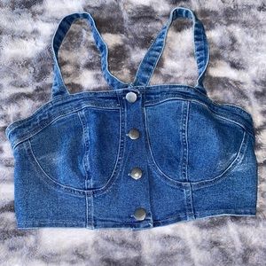 Denim Crop Top